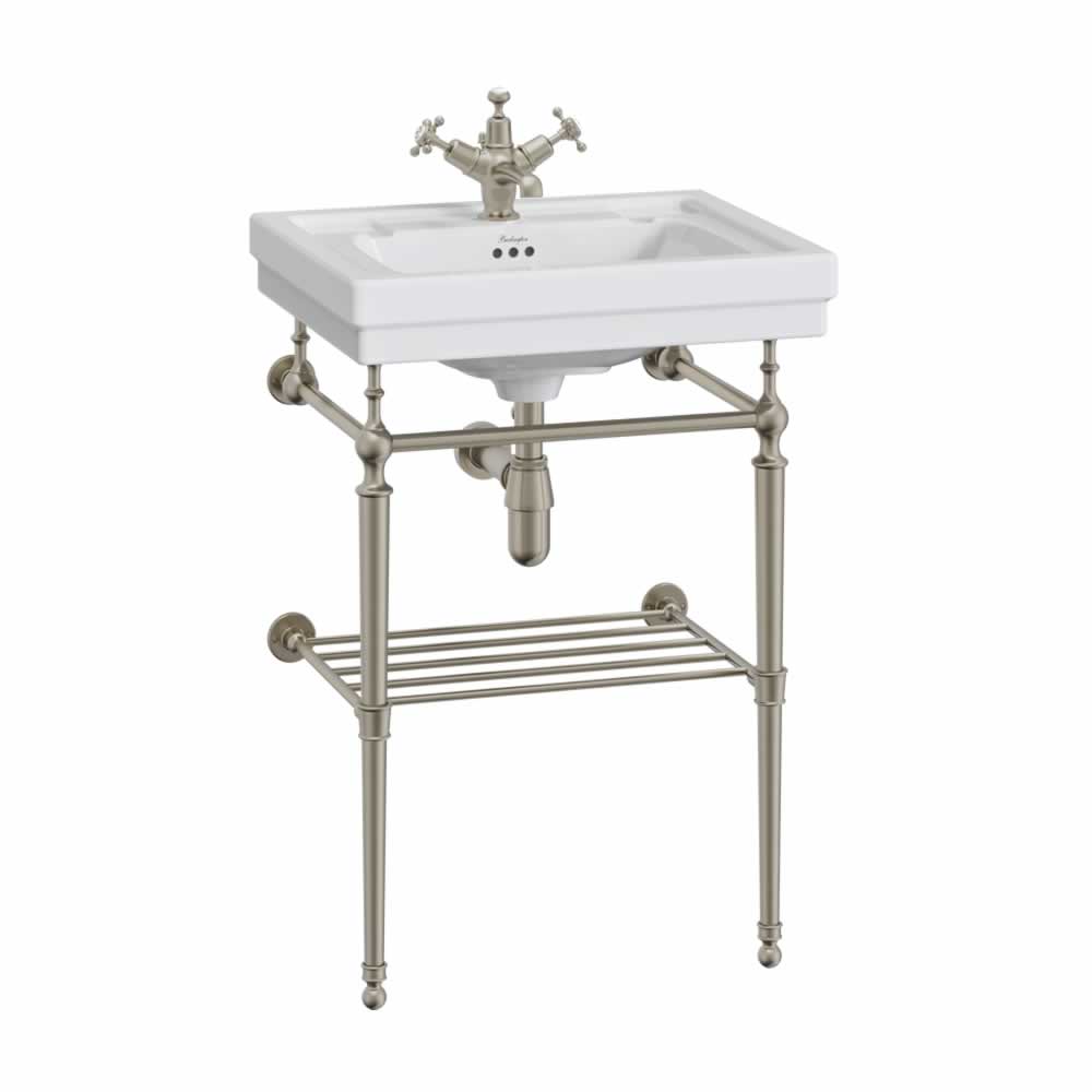 Victorian 56cm basin with basin stand with optional shelf
